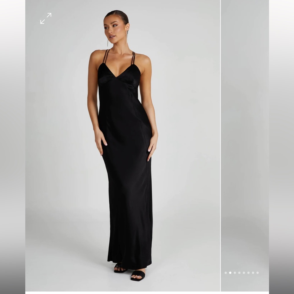 NWT MESHKI Makari black dress
